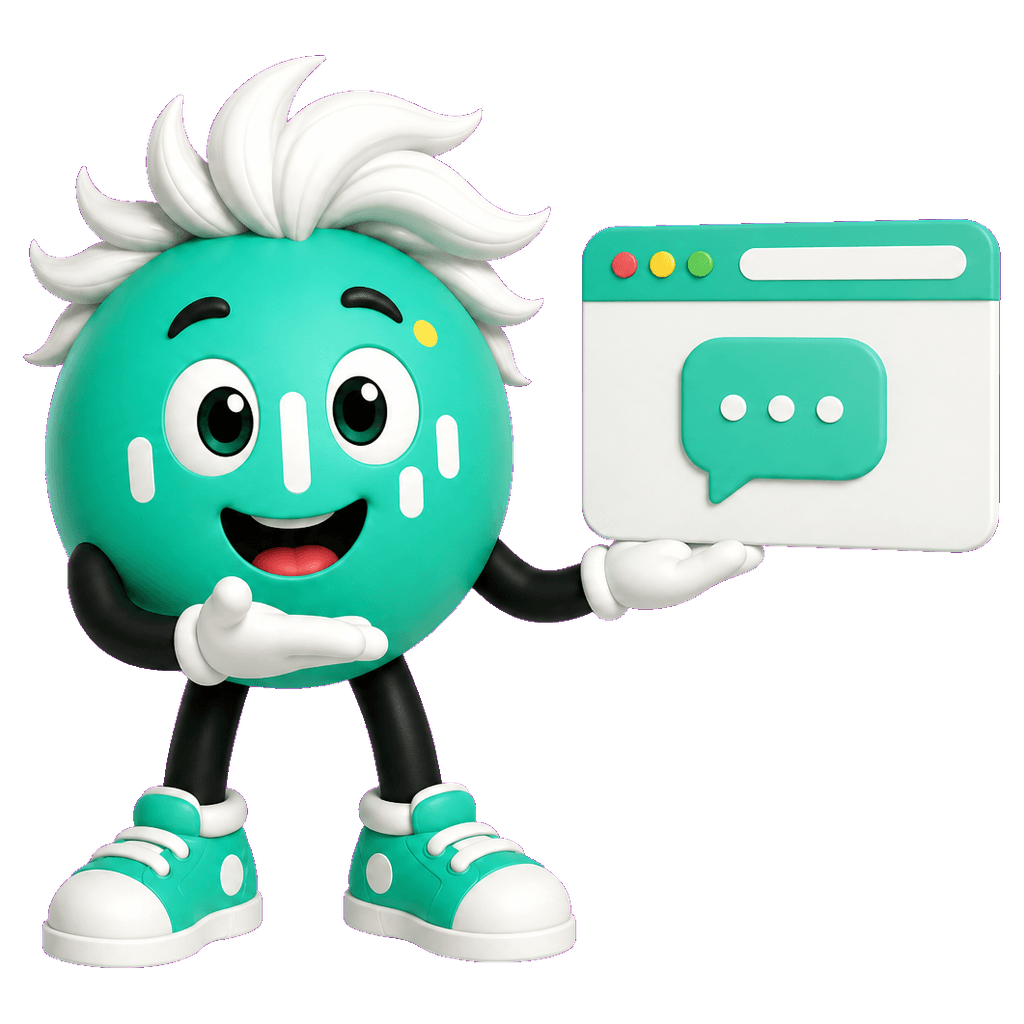 zep präsentiert ein Website-Fenster mit einem KI-Chatbot